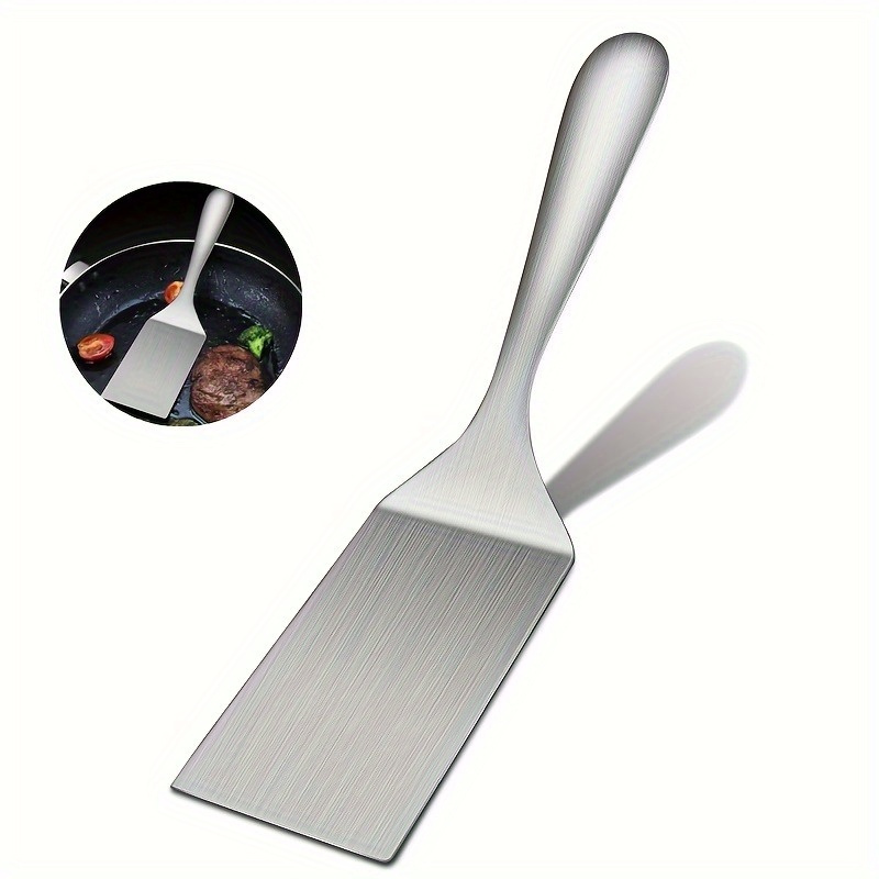 Okonomiyaki Spatula - Kleiner Edelstahl-Spatel, Grillwender-Spatel, Grillwender, Kleine Edelstahl-Bratschaufel,