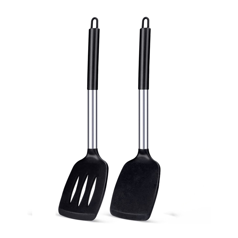 Okonomiyaki Spatula - 2Pcs Silikon Spachtel Set Hitzebeständige Antihaft
