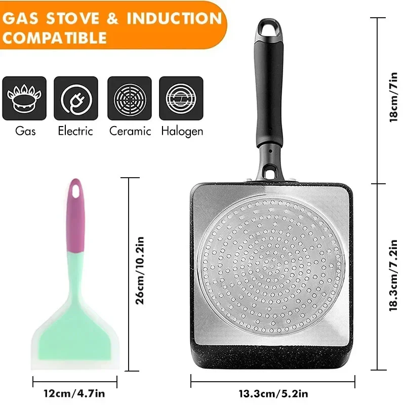 Japanische Omelettpfanne / Tam – Okonomiyaki Spatula Bewertung und Preis