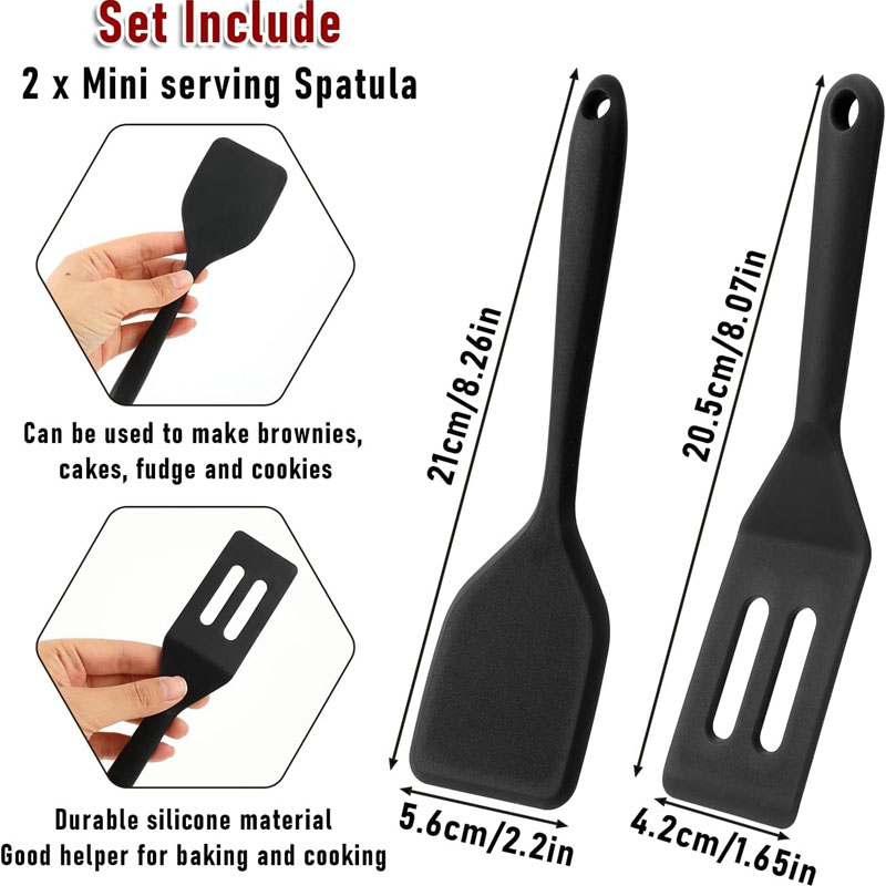2 Stück Mini-Silikon-Brownie-S – Okonomiyaki Spatula Bewertung und Preis
